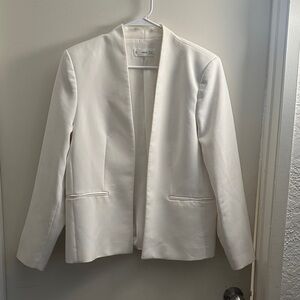 Mango Elegant White Women's Blazer